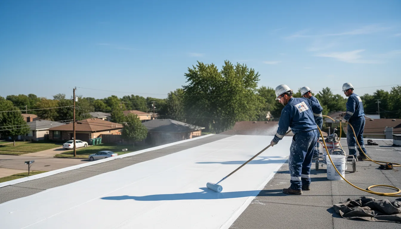 Commercial roof coating in Stonewall, OK near me